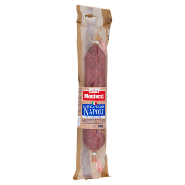 Montorsi Salsiccia Piccante Napoli di Puro Suino 180 g