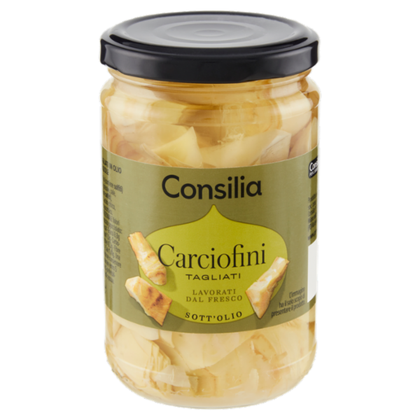 Consilia Carciofini Tagliati in Olio di Semi di Girasole 285 g