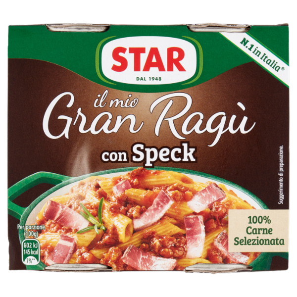 Star il mio Gran Ragù con Speck 2 x 180 g
