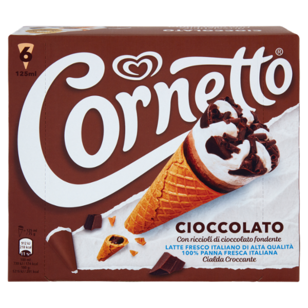 Cornetto Cioccolato 6 x 75 g