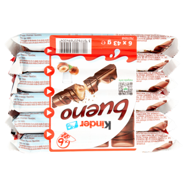 Kinder bueno 6 x 43 g
