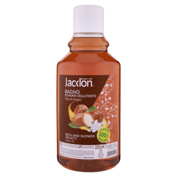 Jacklon Bagno Schiuma Vellutante Olio di Argan 2000 ml