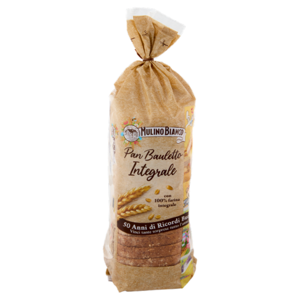 Mulino Bianco Pan Bauletto Integrale Pane Ideale per Panini 400g