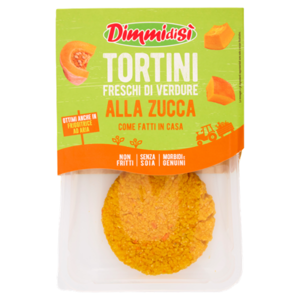 DimmidiSì Tortini Freschi di Verdure alla Zucca 2 x 80 g