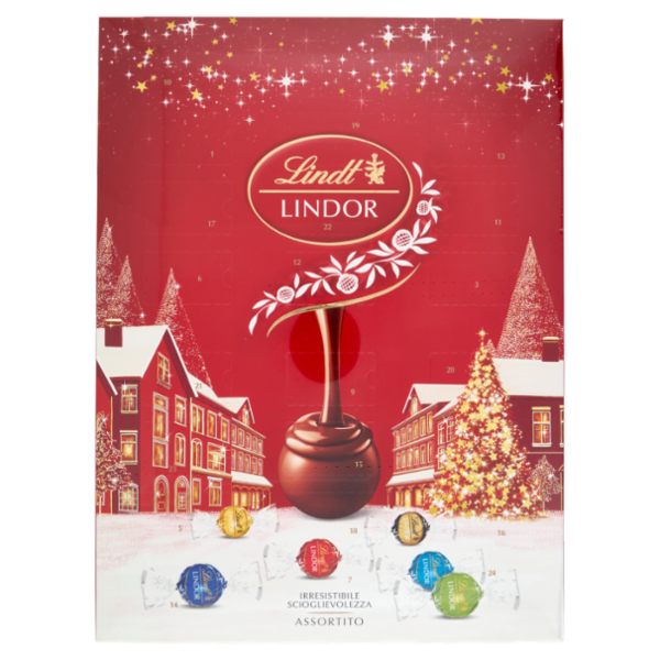 Lindt Lindor Calendario Avvento Cioccolatini Assortiti 299 g