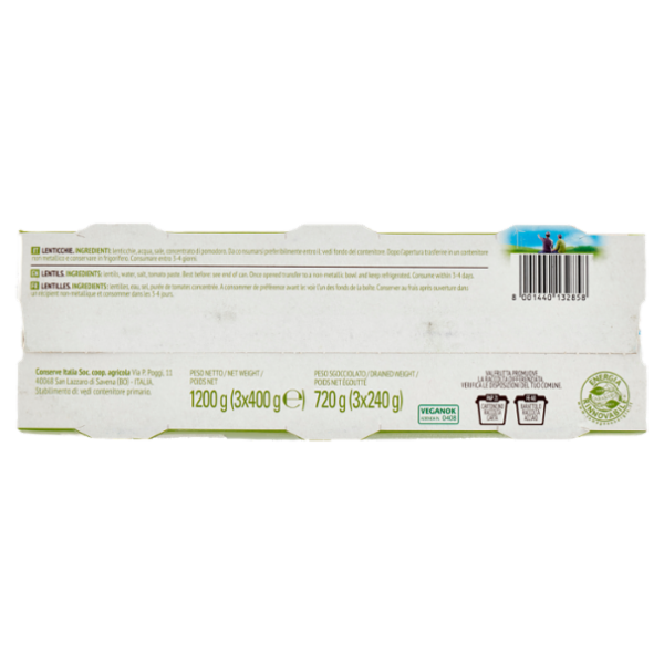 Valfrutta Lenticchie 3 x 400 g