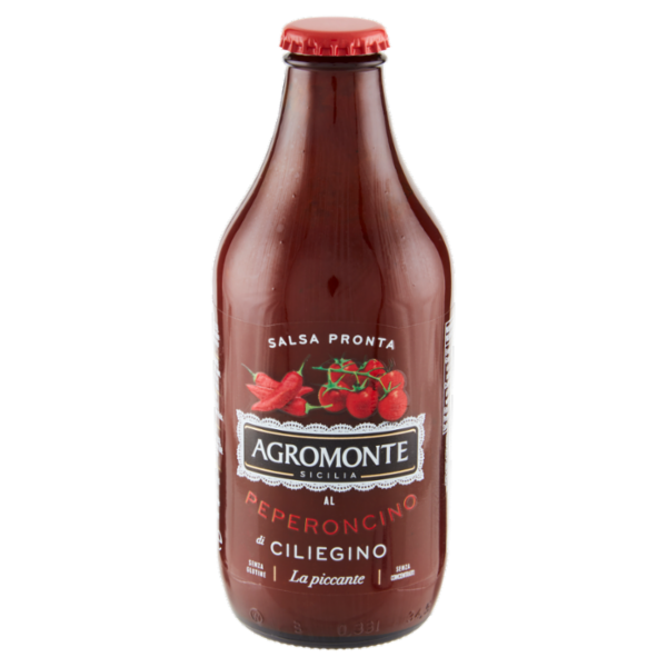 Agromonte Salsa Pronta al Peperoncino di Ciliegino la Piccante 330 g