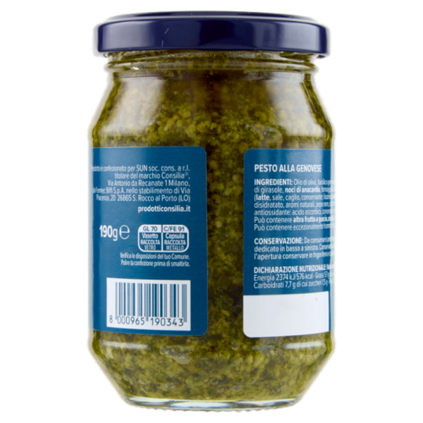 Consilia Optima Pesto alla Genovese D.O.P. 190 g