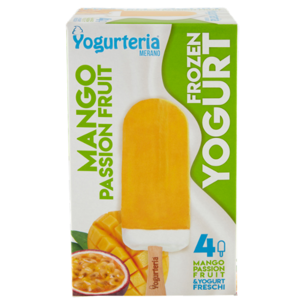 Yogurteria Frozen Yogurt Mango Passion Fruit Stecchi 4 x 60 g