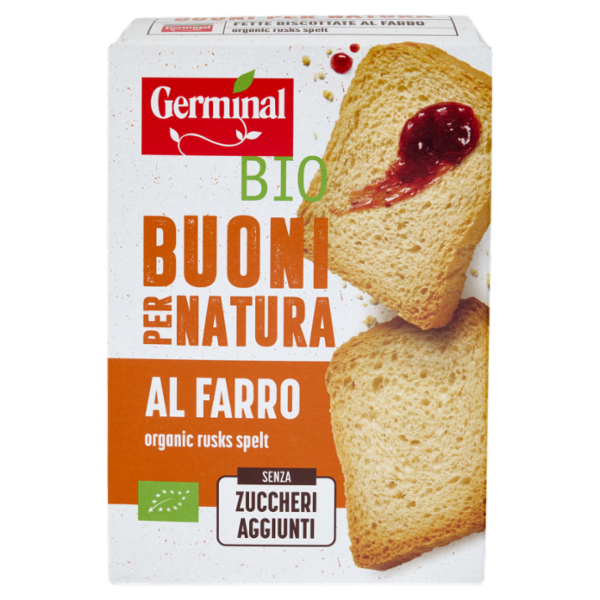 Germinal Bio Buoni per Natura Fette Biscottate al Farro 200 g