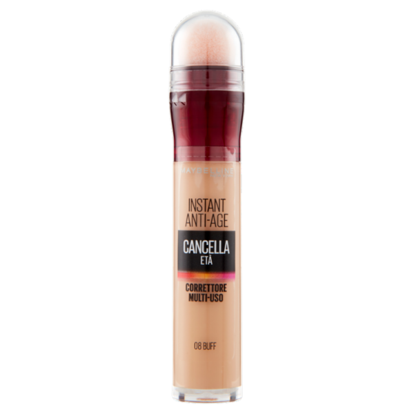 Maybelline New York Correttore Liquido Il Cancella Età, Copre Occhiaie e Piccole Rughe, 08 Buff