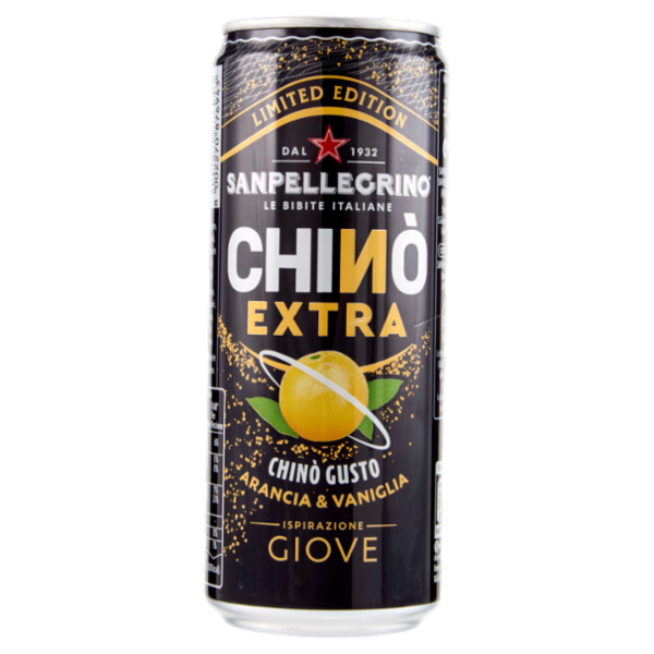 BIBITE SANPELLEGRINO, Bevanda Gassata, Chinò EXTRA, Lattina - 330ml