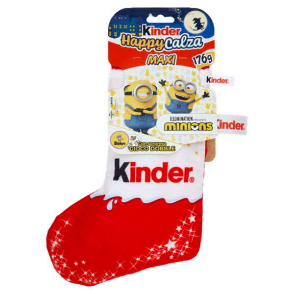 Kinder HappyCalza Maxi minions 7 pezzi 176 g