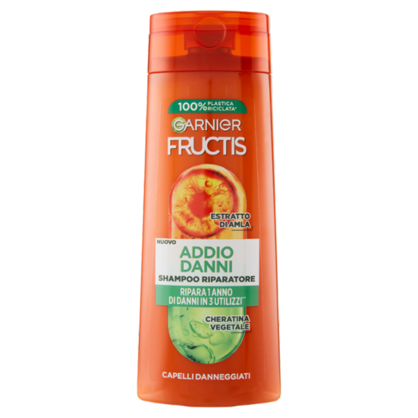 Garnier Fructis Shampoo Riparatore Addio Danni, per capelli danneggiati, 250 ml