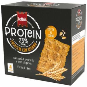 Bottoli Focaccia Con Sesamo Protein 23% 4 Pezzi 160g