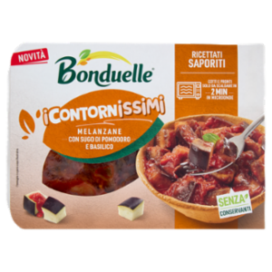 Bonduelle i Contornissimi Ricettati Saporiti Melanzane Con Sugo Di Pomodoro e Basilico 240 g