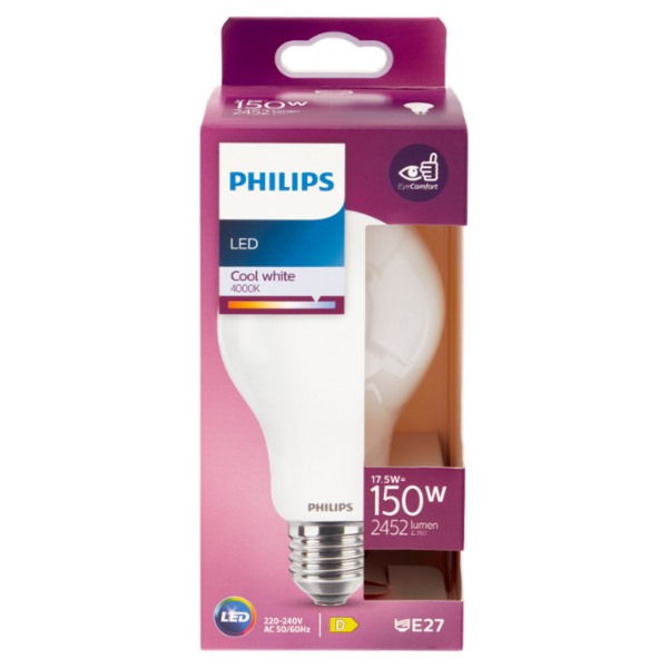 Philips Led goccia vetro 150W E27 4000K