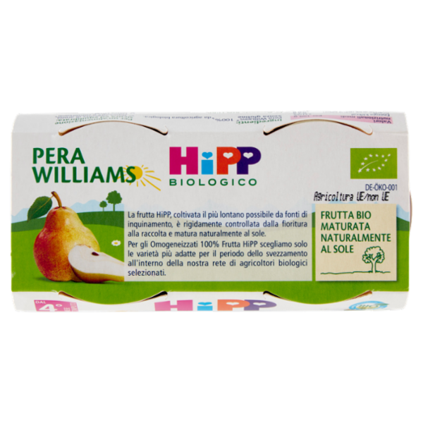 HiPP Biologico Pera Williams Omogeneizzato 2 x 80 g
