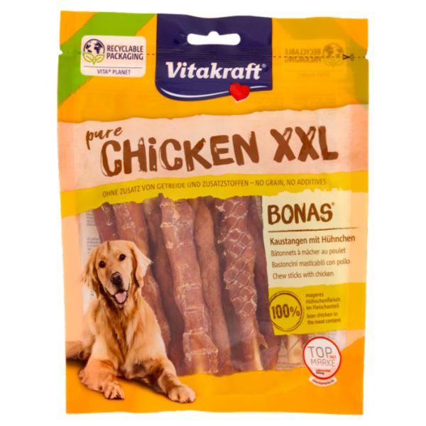 Vitakraft pure Chicken XXL Bonas Bastoncini masticabili con pollo 200 g
