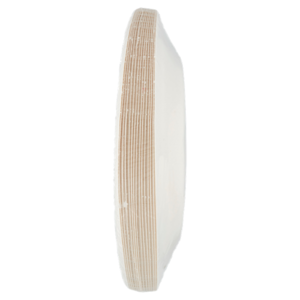 Consilia Vassoi Ovali in Fibra Vegetale Bianchi 26x19,5 cm 15 pezzi