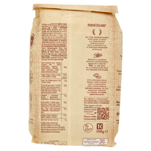 F.lli Cellino La Classica Penne Rigate N°73 500 g