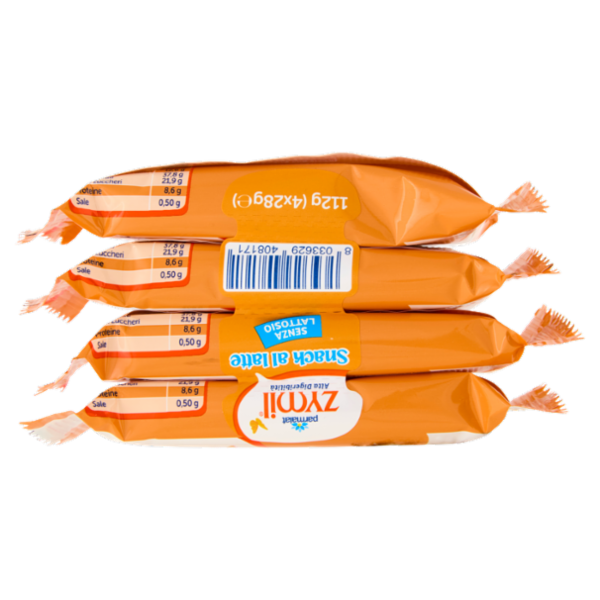 ZYMIL Alta Digeribilità Senza Lattosio Snack al Latte 4 x 28 g