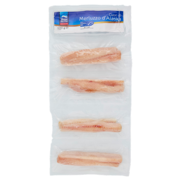 Buon Vento Cuori di Merluzzo d'Alaska surgelati 400 g