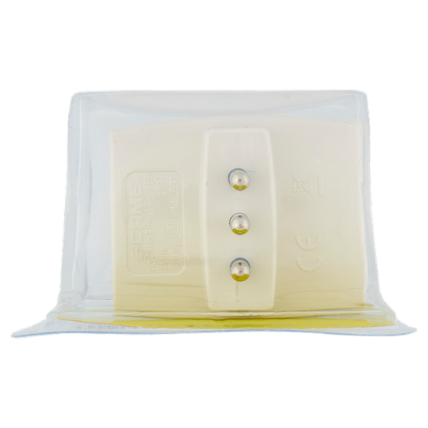 Selex Adattatore Pluristandard Spina 10A + 2 Prese 10A(Ita) + 1 Presa Tedesca Bianco