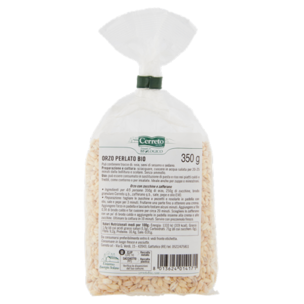 Cerreto i Cereali Orzo Perlato Bio 350 g
