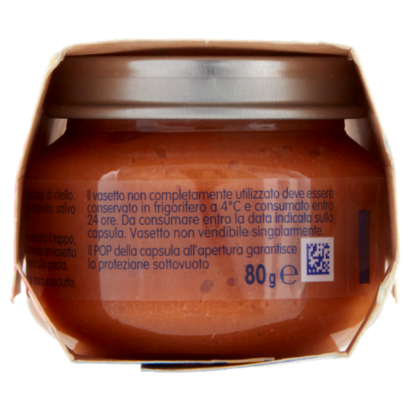 MELLIN Primo Sugo per la preparazione di pastine, Ragù di Vitello 2 x 80 g