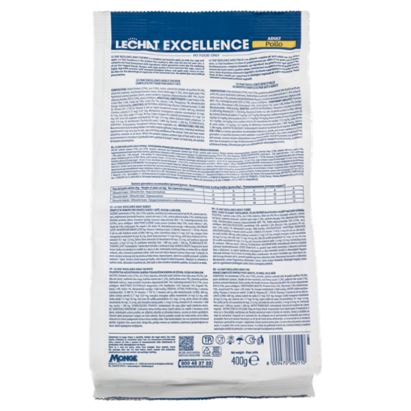 Le Chat Excellence Adult Pollo con riso, uova, mela 400 g