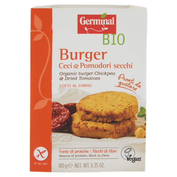 Germinal Bio Burger Ceci & Pomodori secchi 2 x 90 g