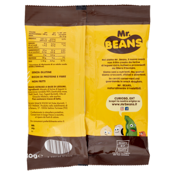 Mr. Beans Snack gusto Classico 40 g