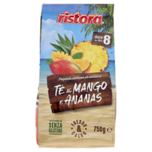 Ristora Preparato Istantaneo Per Bevanda Di Tè Al Mango e Ananas Ristora 750 g
