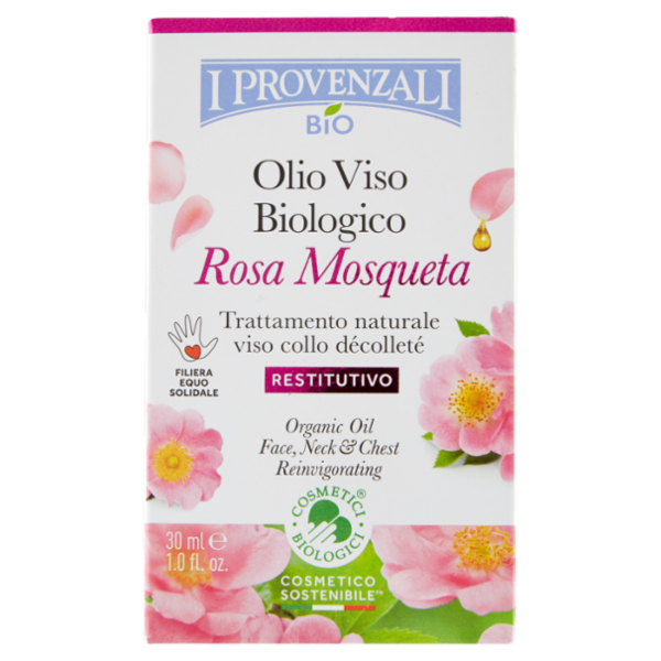 I Provenzali Bio Olio Viso Biologico Rosa Mosqueta 30 ml
