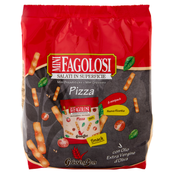 GrissinBon Fagolosi Mini Pizza Snack 8 minipack 165 g