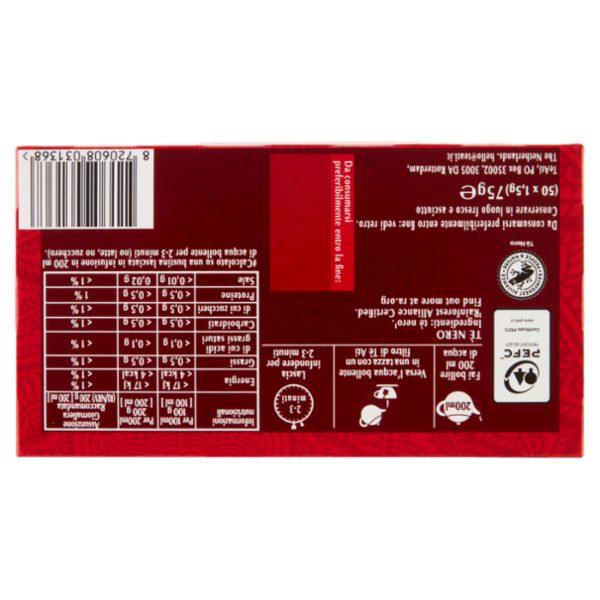 TèAti Classico Tè Nero 50 x 1,5 g