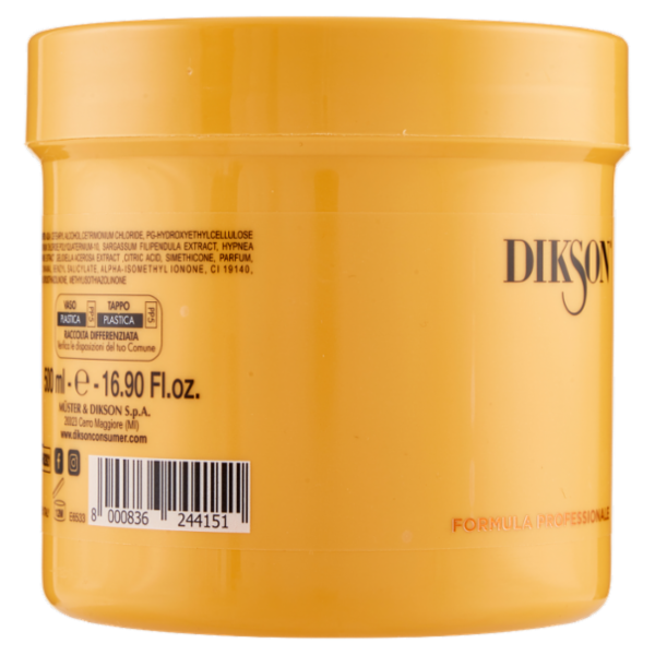 Dikson Maschera Ricci Energici ad azione anticrespo 500 ml