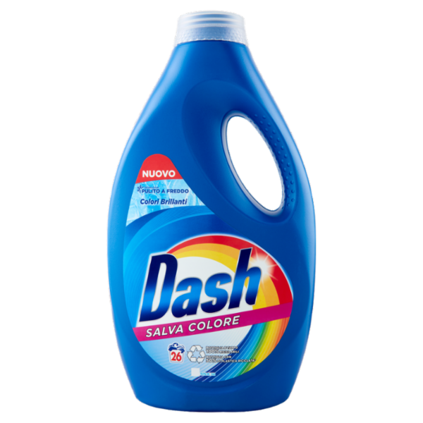 Dash Detersivo Lavatrice Liquido per Bucato Salva Colore 26 Lavaggi 1300 ml