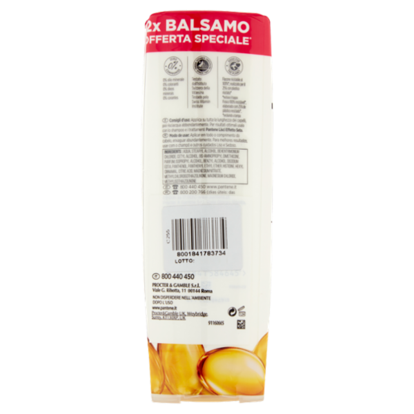 Pantene Pro-V Balsamo Lisci Effetto Seta 2x180 ml