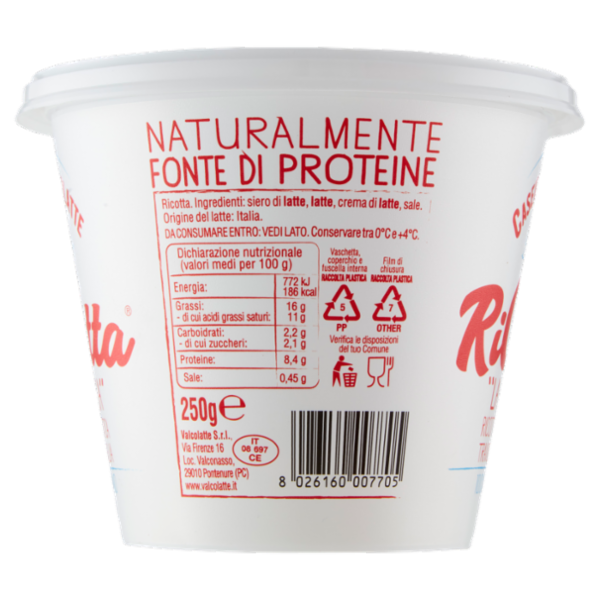 Caseificio Valcolatte Riccotta 