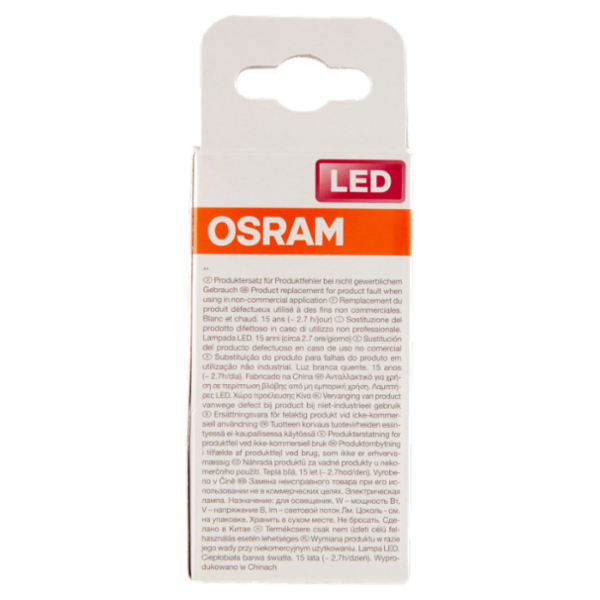 Osram Led Star Classic P 40 Warm White 4.0 W E27