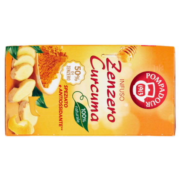 Pompadour Infuso Zenzero Curcuma bustine 20 x 1,8 g