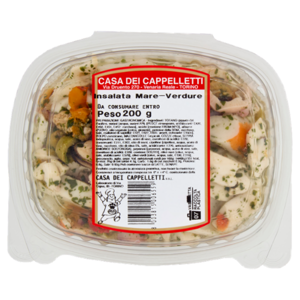 Casa dei Cappelletti Insalata di Mare - Verdure 200 g