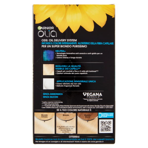 Garnier Olia Tinta Capelli, Senza Ammoniaca, Super blonds 110