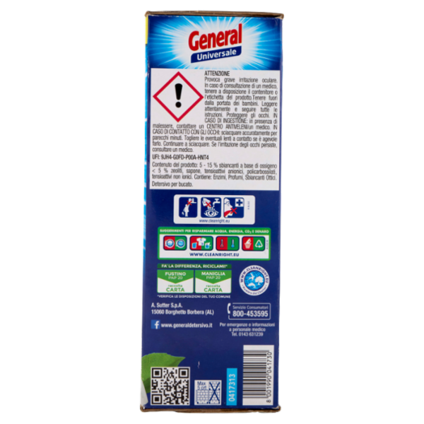 General Universale 5in1 Active per Bianchi e Colorati 2,43 kg