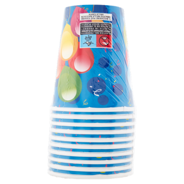 Smart PerLa Festa Bicchieri in cartoncino 25 cl 10 pz