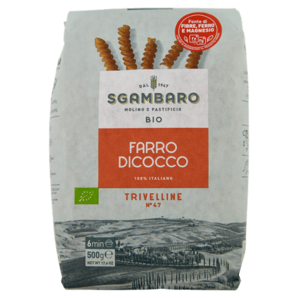 Sgambaro Bio Farro Dicocco Trivelline N°47 500 g
