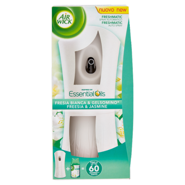 Air Wick Freshmatic Fresia Bianca e Gelsomino Spray Automatico per Ambienti 250 ml