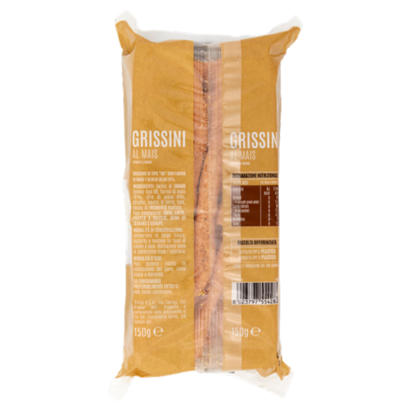Assaggi e paesaggi Grissini al Mais 150 g